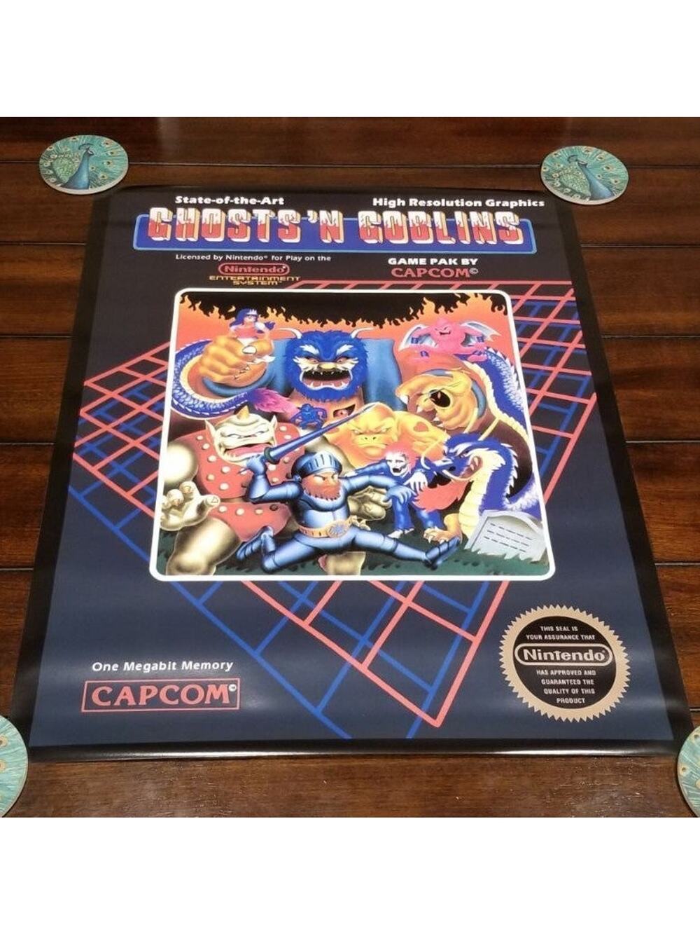 Poster - Ghosts 'N Goblins, NES cover art (NEW) - Capcom - Nintendo
